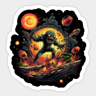 Space Monster Sticker